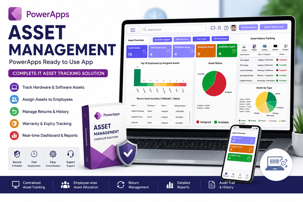 Asset Management - PowerApp Ready to Use App File